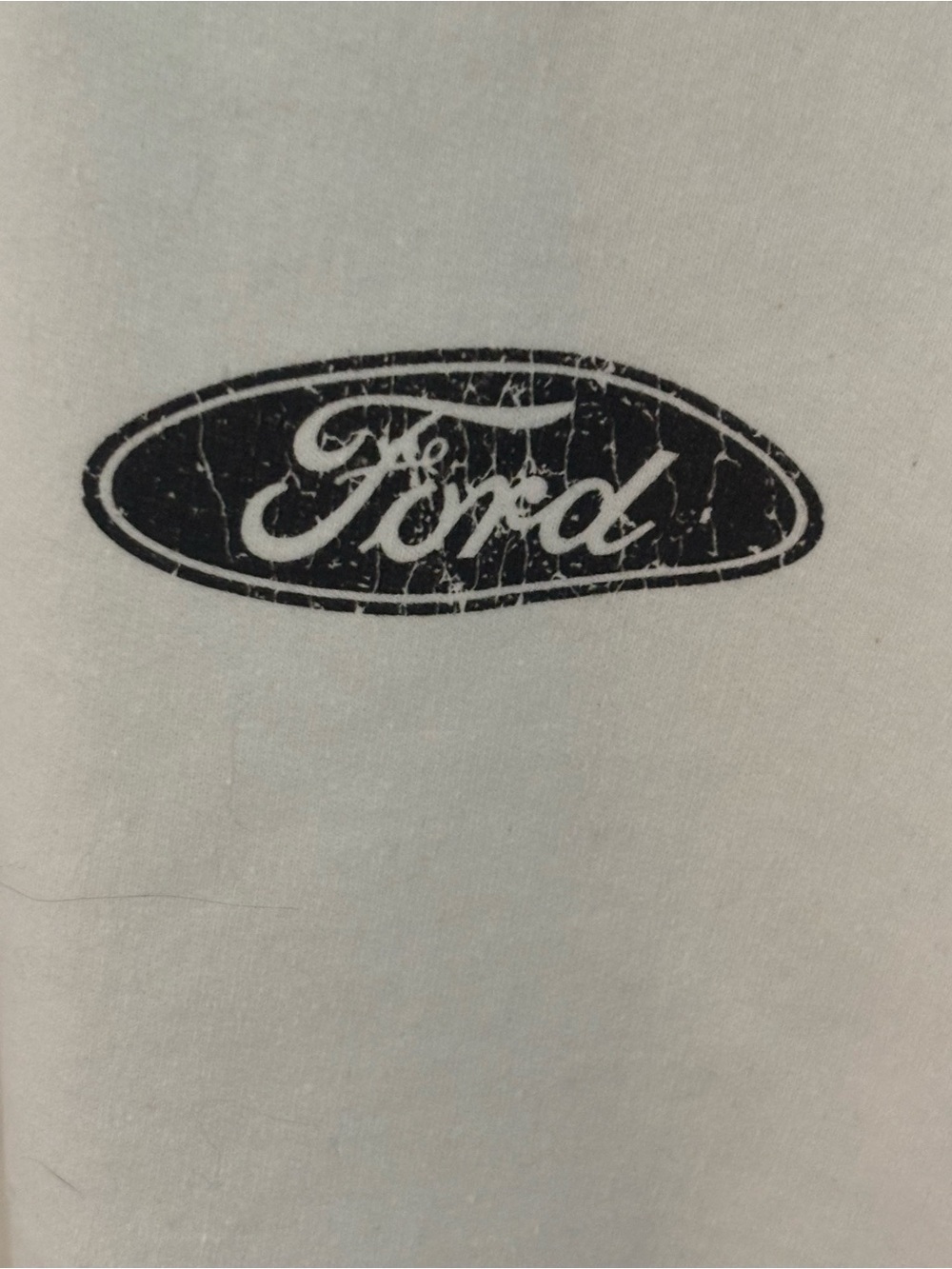 Ford Bronco Graphic Crewneck Sweatshirt - White with Yellow & Orange Accents - Picture 3 of 4